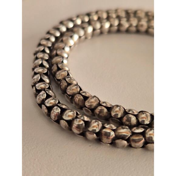 N1106 Retired Silpada Designs 925 Sterling Silver Popcorn Necklace, 17 inch - Picture 2 of 6